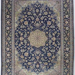 Persian blue rug wallpaper