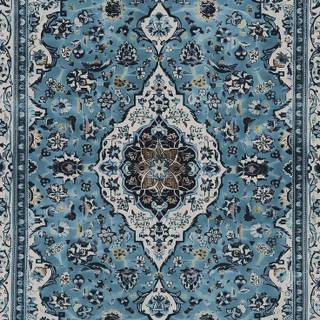 Persian blue rug wallpaper