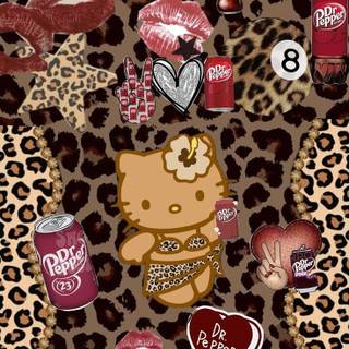 Dr Pepper and Hello Kitty wallpaper