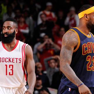 Lebron James and James Harden wallpaper