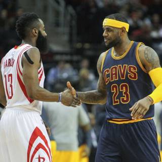 Lebron James and James Harden wallpaper