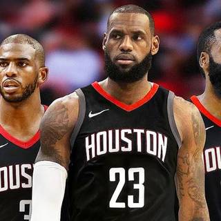 Lebron James and James Harden wallpaper