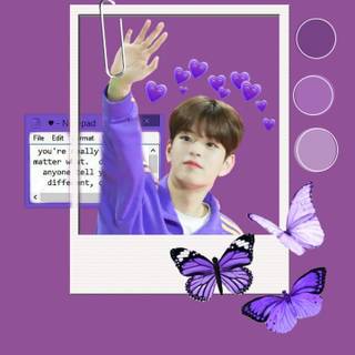 Purple Seungmin wallpaper
