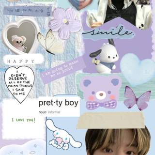 Purple Seungmin wallpaper