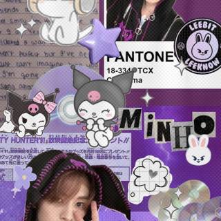 Purple Seungmin wallpaper