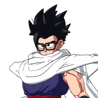 Gohan cape and glasses wallpaper