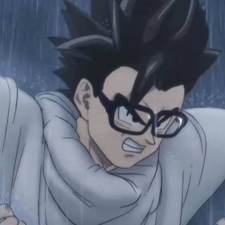 Gohan cape and glasses wallpaper