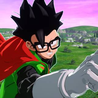 Gohan cape and glasses wallpaper