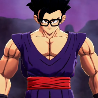 Gohan cape and glasses wallpaper