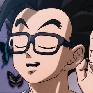 Gohan cape and glasses wallpaper