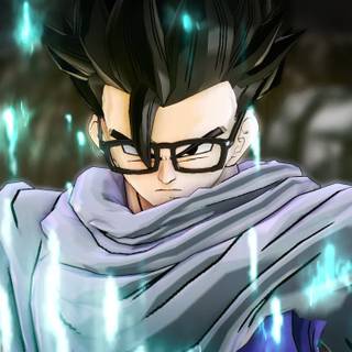 Gohan cape and glasses wallpaper