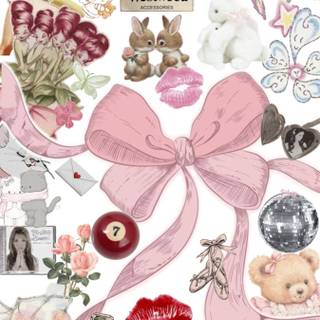 Bow collage wallpaper