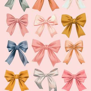 Bow collage wallpaper