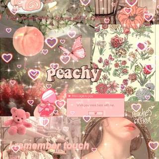 Pink cottagecore wallpaper