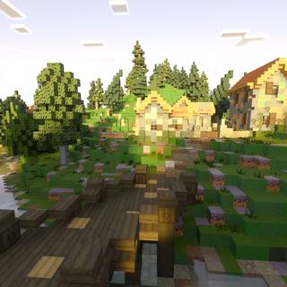 Minecraft wood wallpaper