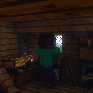 Minecraft wood wallpaper