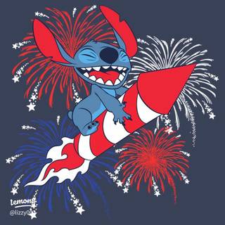 Stitch 4th of July wallpaper