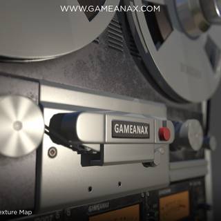 Reel-to-reel audio tape recording wallpaper