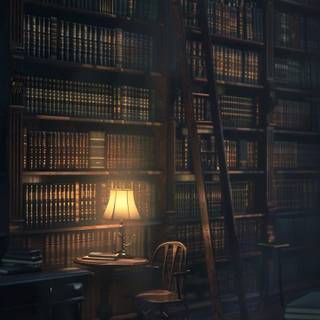 Ancient library wallpaper
