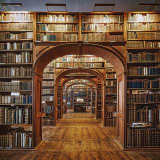 Ancient library wallpaper
