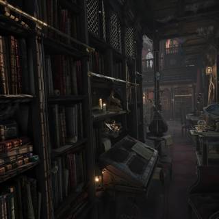 Ancient library wallpaper