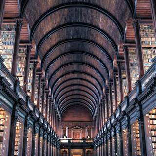 Ancient library wallpaper