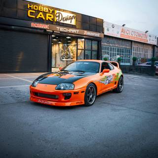 Realistic car wallpaper