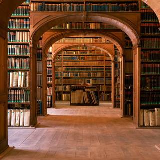 Ancient library wallpaper