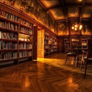 Ancient library wallpaper
