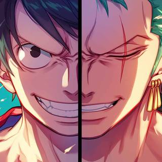 Luffy vs Zoro wallpaper