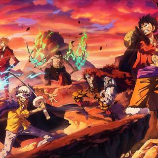 Luffy vs Zoro wallpaper