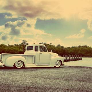 Old pickup wallpaper