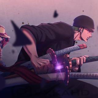 Luffy vs Zoro wallpaper