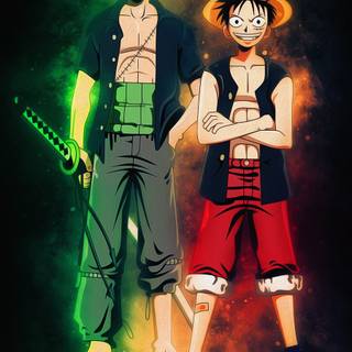 Luffy vs Zoro wallpaper