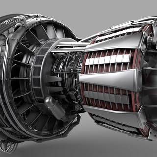 Turbojet engine wallpaper