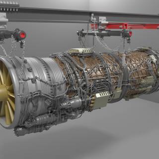 Turbojet engine wallpaper