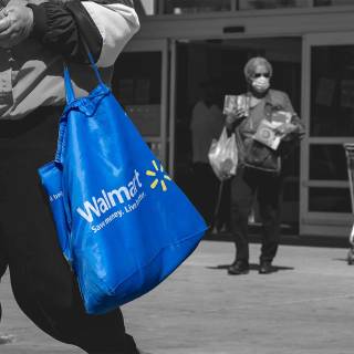 Walmart bag wallpaper