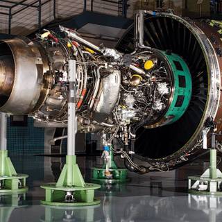 Turbojet engine wallpaper