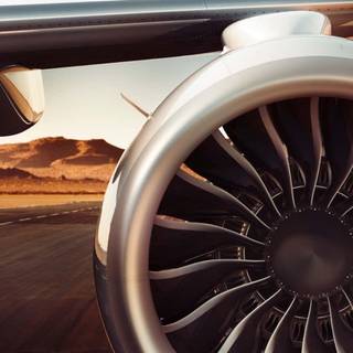 Turbojet engine wallpaper