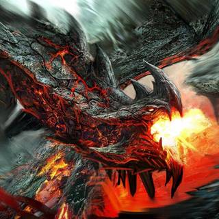 Grey dragon wallpaper