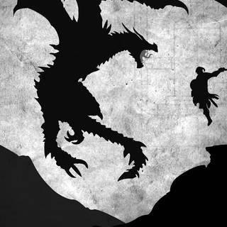Grey dragon wallpaper