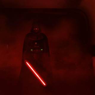 Darth Vader hallway wallpaper