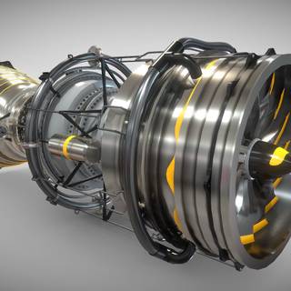 Turbojet engine wallpaper