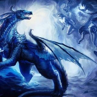 Grey dragon wallpaper