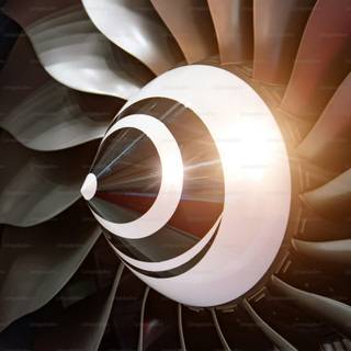 Turbojet engine wallpaper