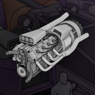 Turbojet engine wallpaper
