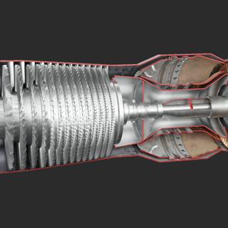 Turbojet engine wallpaper