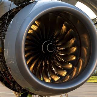 Turbojet engine wallpaper
