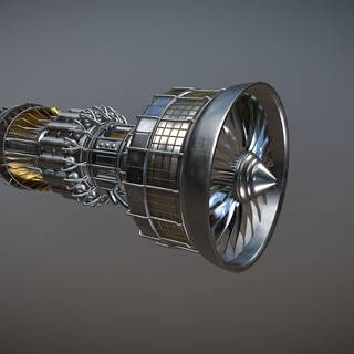 Turbojet engine wallpaper
