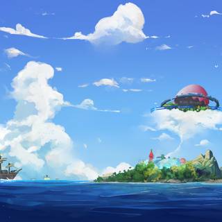 Egghead Island wallpaper